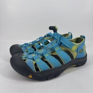 Keen‎ Newport H2 Sandals Kids US 5 EU 37 Green Blue Water Hiking Shoes 1012314